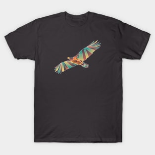 Geometric Eagle - White Outline T-Shirt